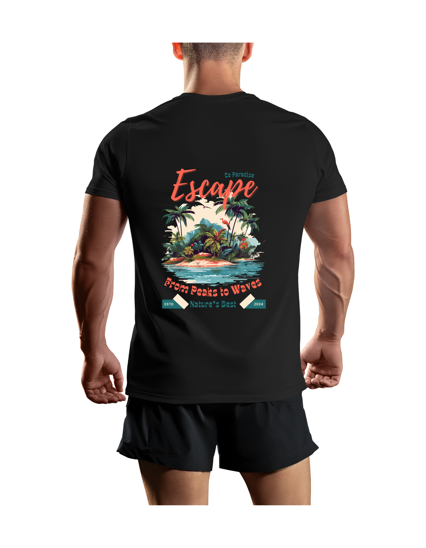 Beachside Vibes Cotton Men Oversized T-Shirt